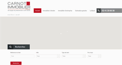 Desktop Screenshot of carnotimmo.fr