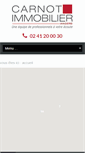Mobile Screenshot of carnotimmo.fr